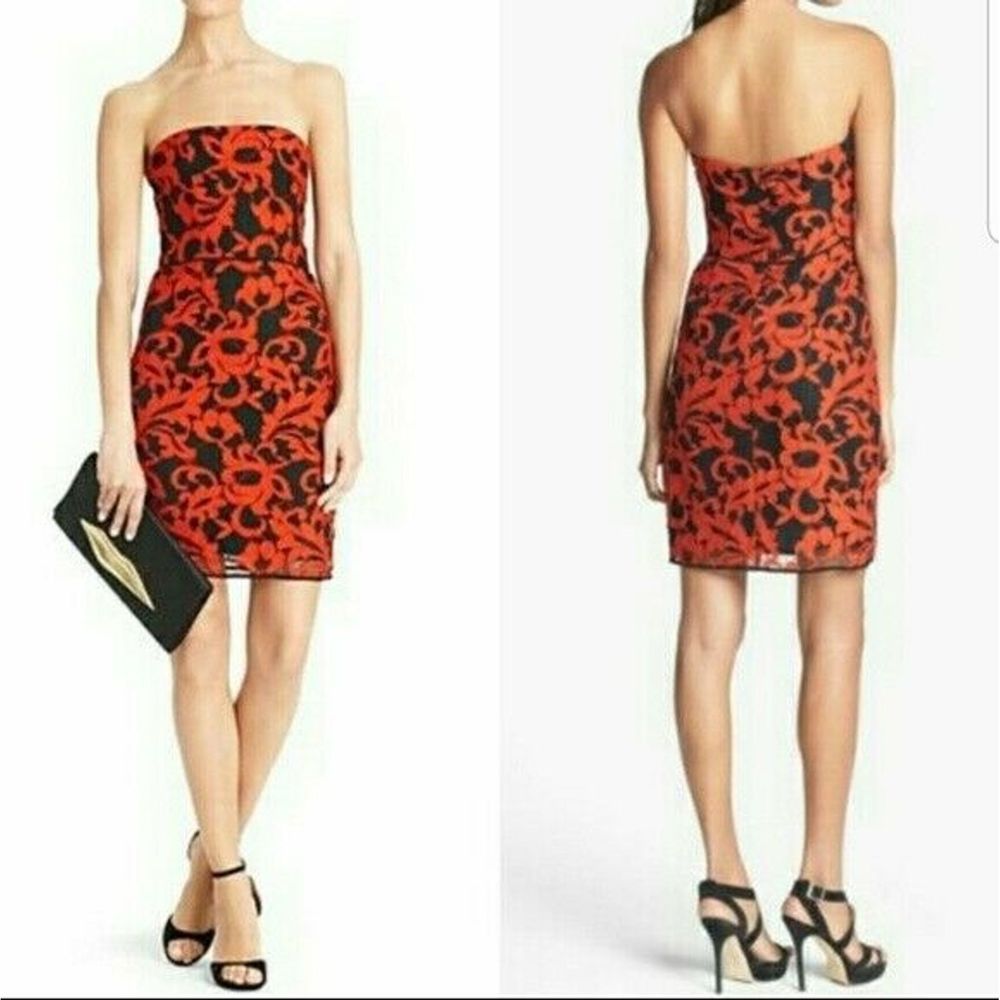 DVF Diane Von Furstenberg Walker Lace Dress Red 2 - Picture 10 of 10